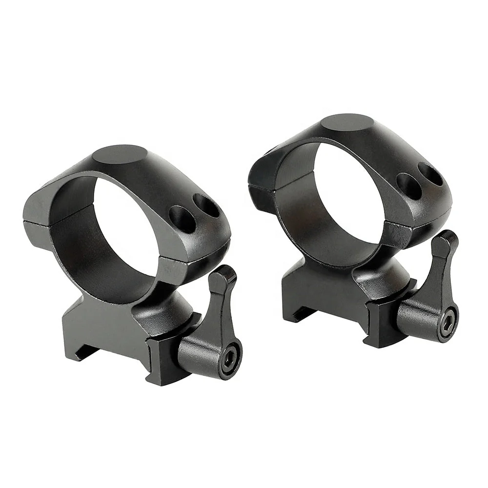 30mm Picatinny/Weaver ringar med snabbfäste - HuntElite