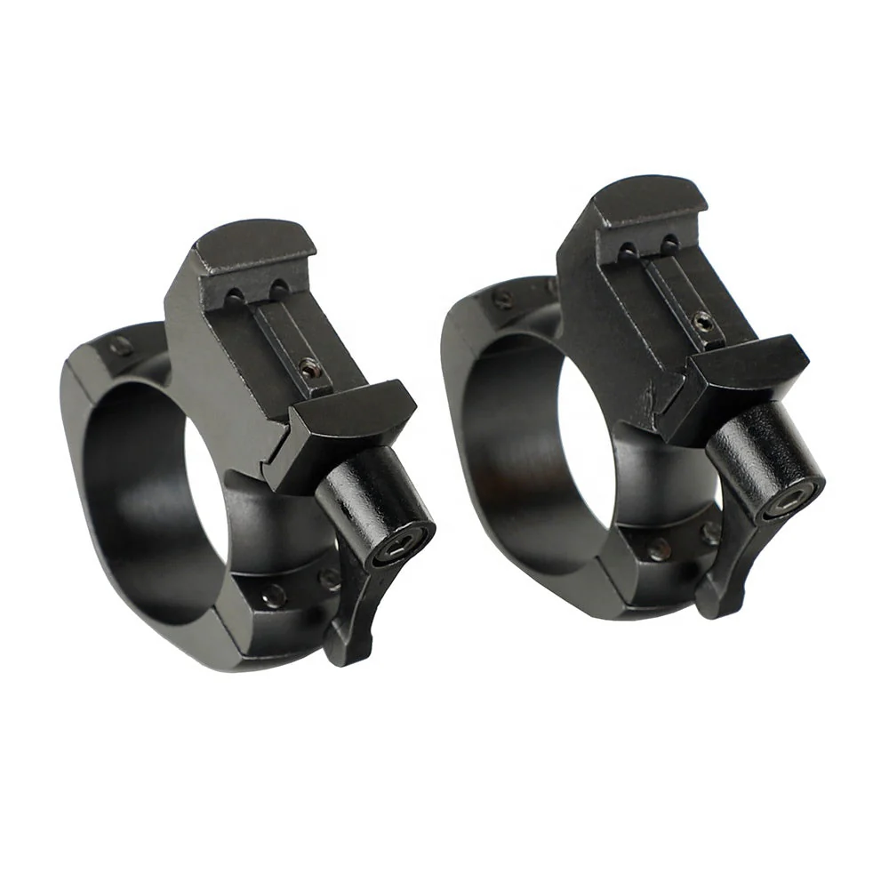 30mm Picatinny/Weaver ringar med snabbfäste - HuntElite - Image 3