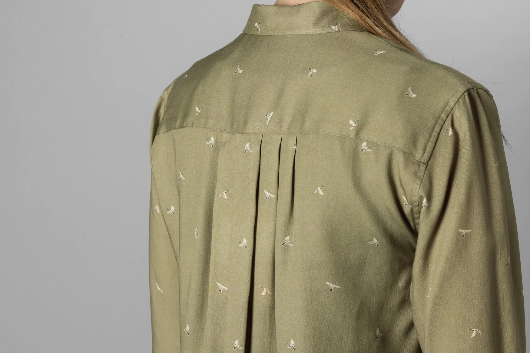 Abigail L/S tröja Dam Dust green/Flying ducks - Härkila - Image 4