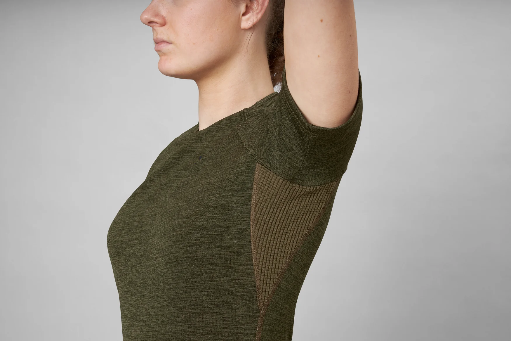 Active kortärmad T-shirt för kvinnor Pine green - Seeland - Image 3