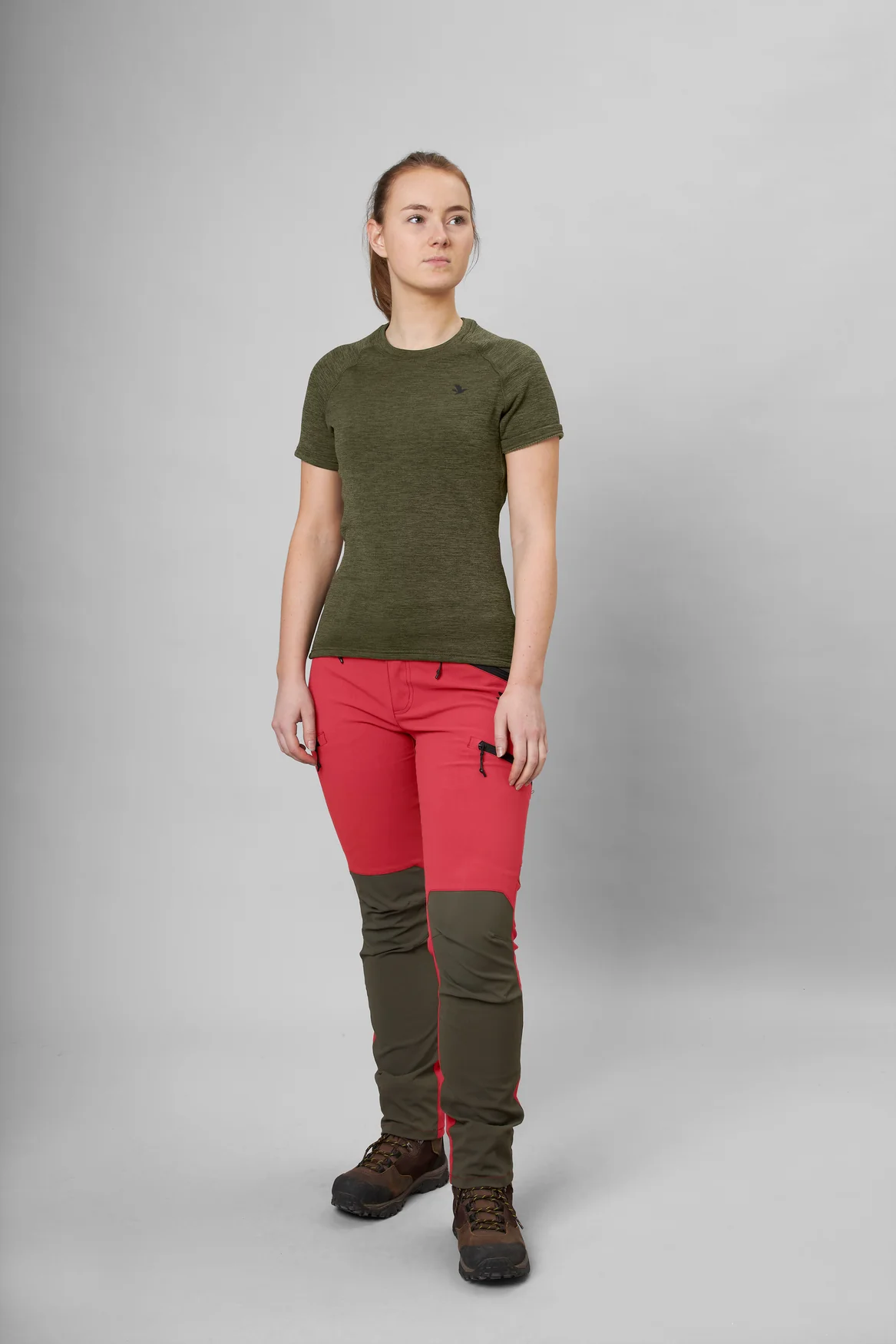 Active kortärmad T-shirt för kvinnor Pine green - Seeland - Image 6