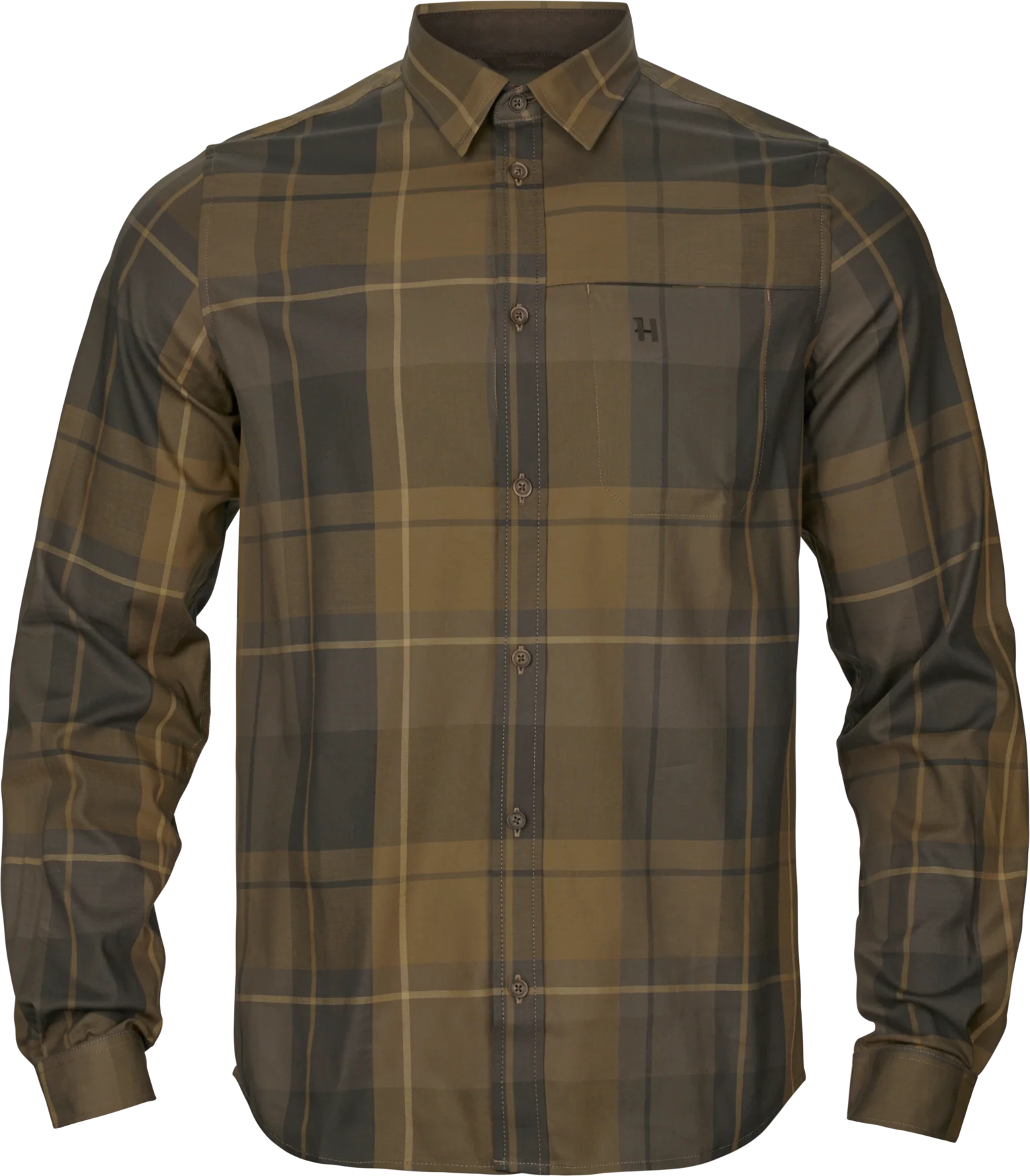 Akse L/S Skjorta - Willow green check – Härkila