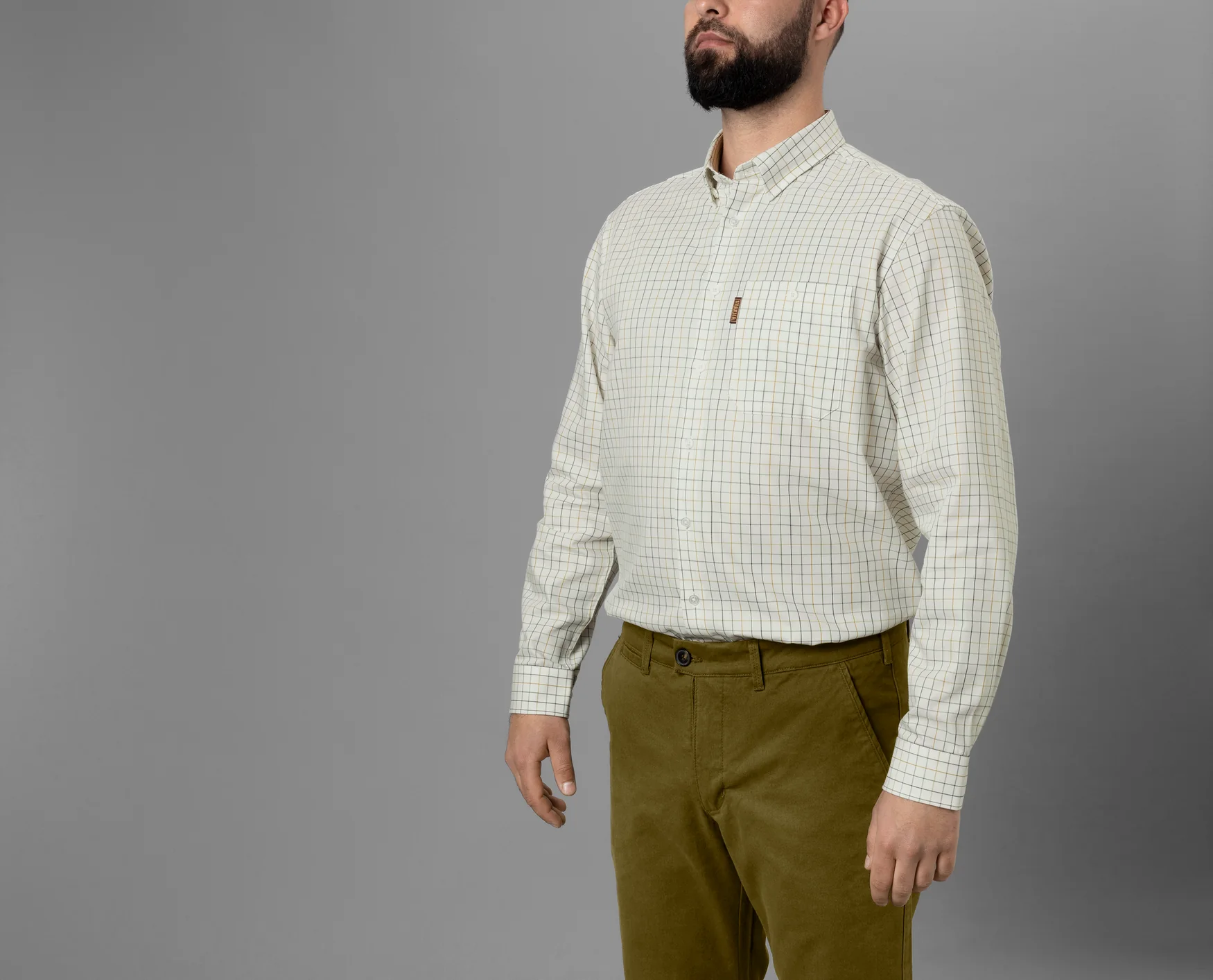 Allerston L/S Skjorta Emerald green/Vit - Härkila - Image 8