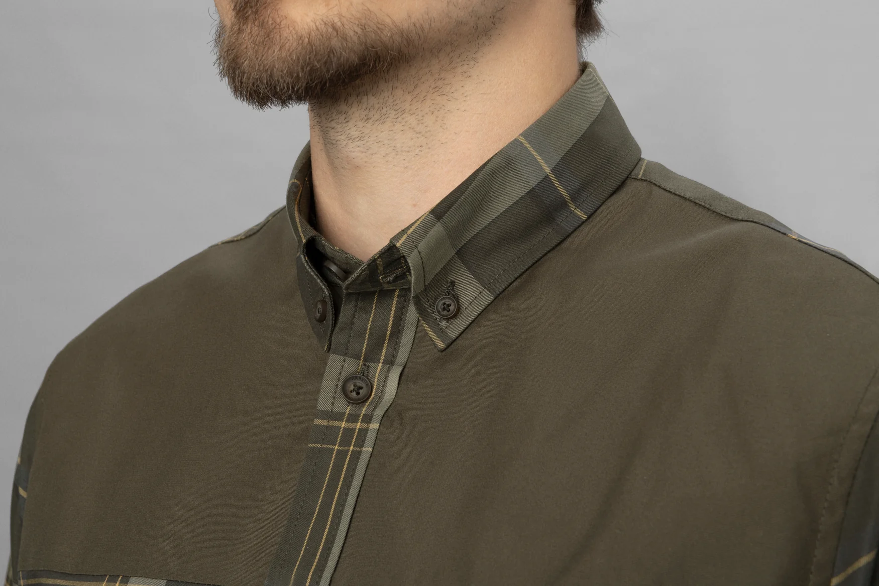 Anker L/S Skjorta - Willow green - Härkila - Image 3