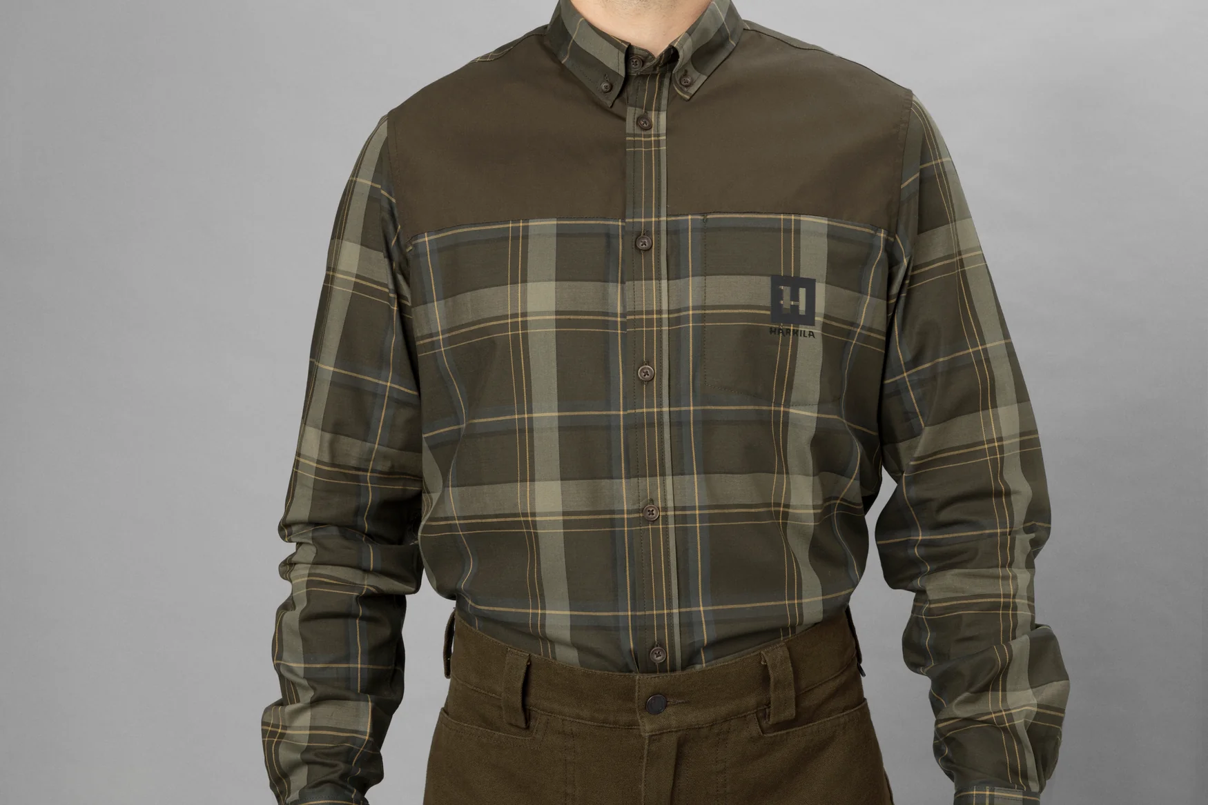 Anker L/S Skjorta - Willow green - Härkila - Image 4