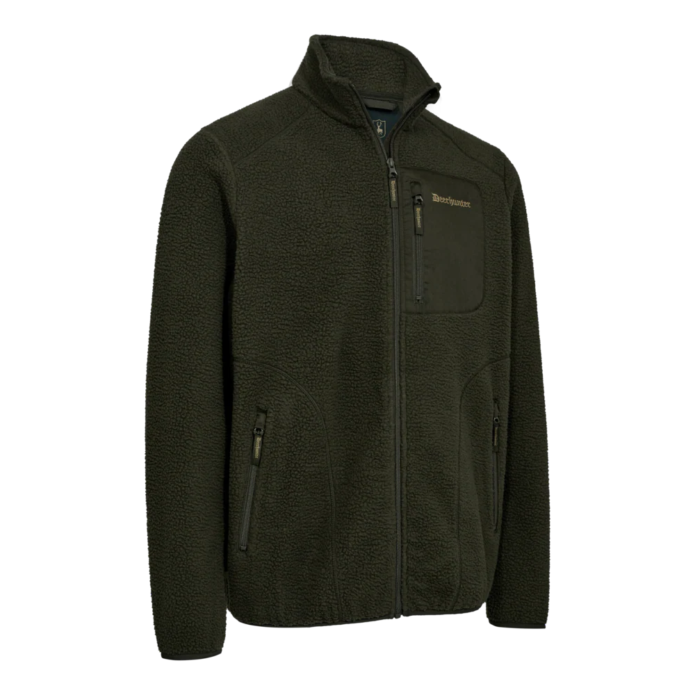 Atlas Fleecejacka Forest Green - Deerhunter