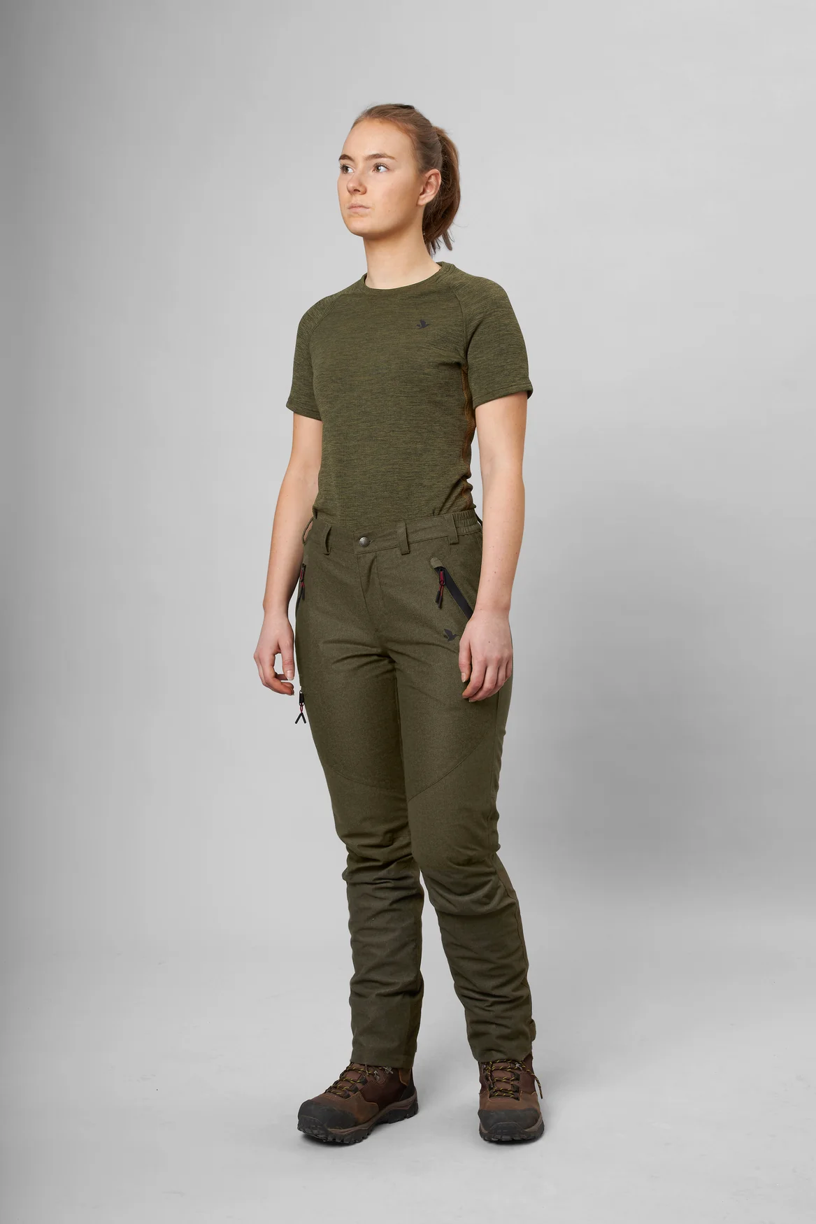 Avail Kvinnor Byxor Pine green melange - Seeland - Image 7
