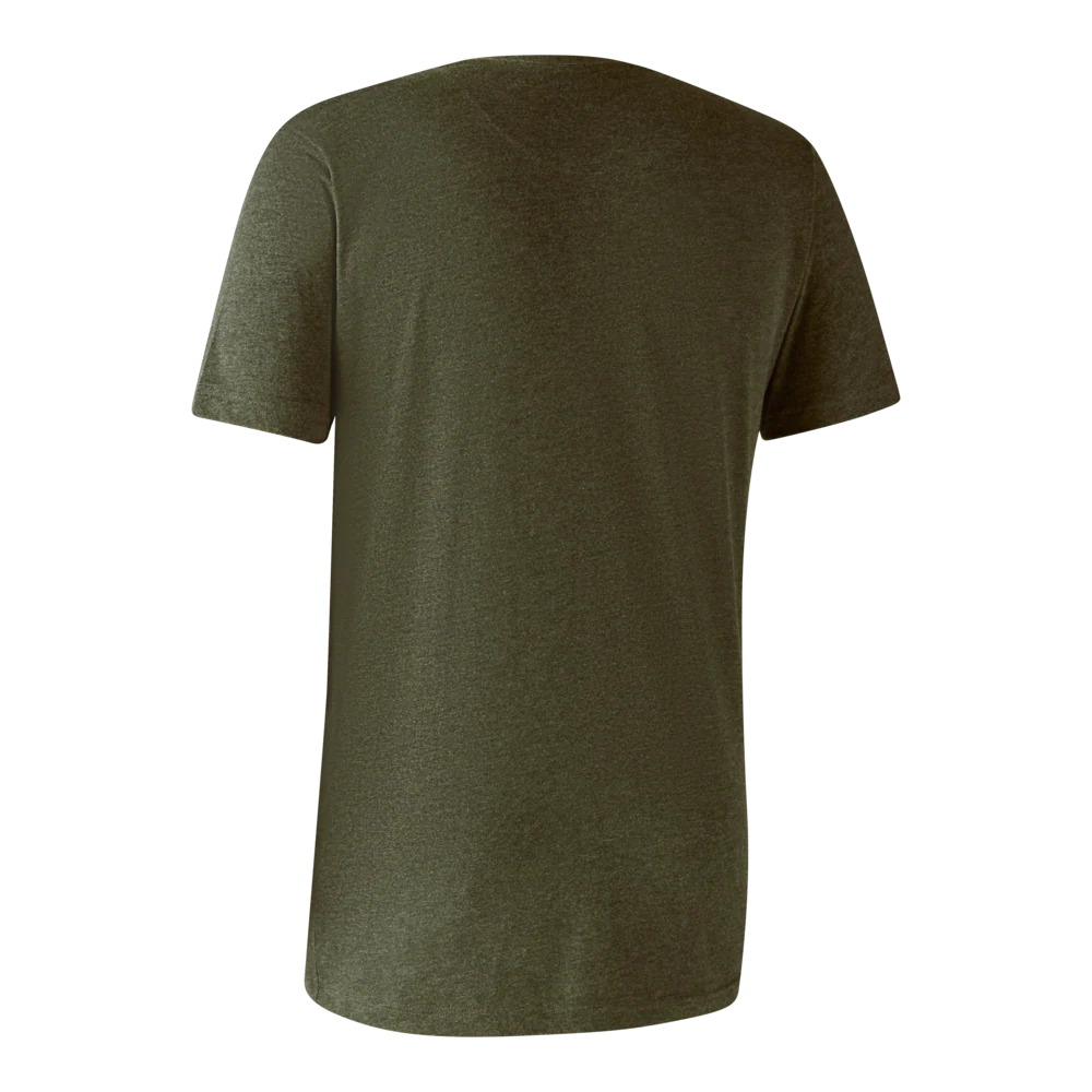 Bas 2-pack T-shirt - Adventure Green mel/Brown Leaf - Deerhunter - Image 4