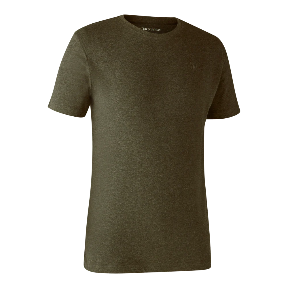 Bas 2-pack T-shirt - Adventure Green mel/Brown Leaf - Deerhunter - Image 5