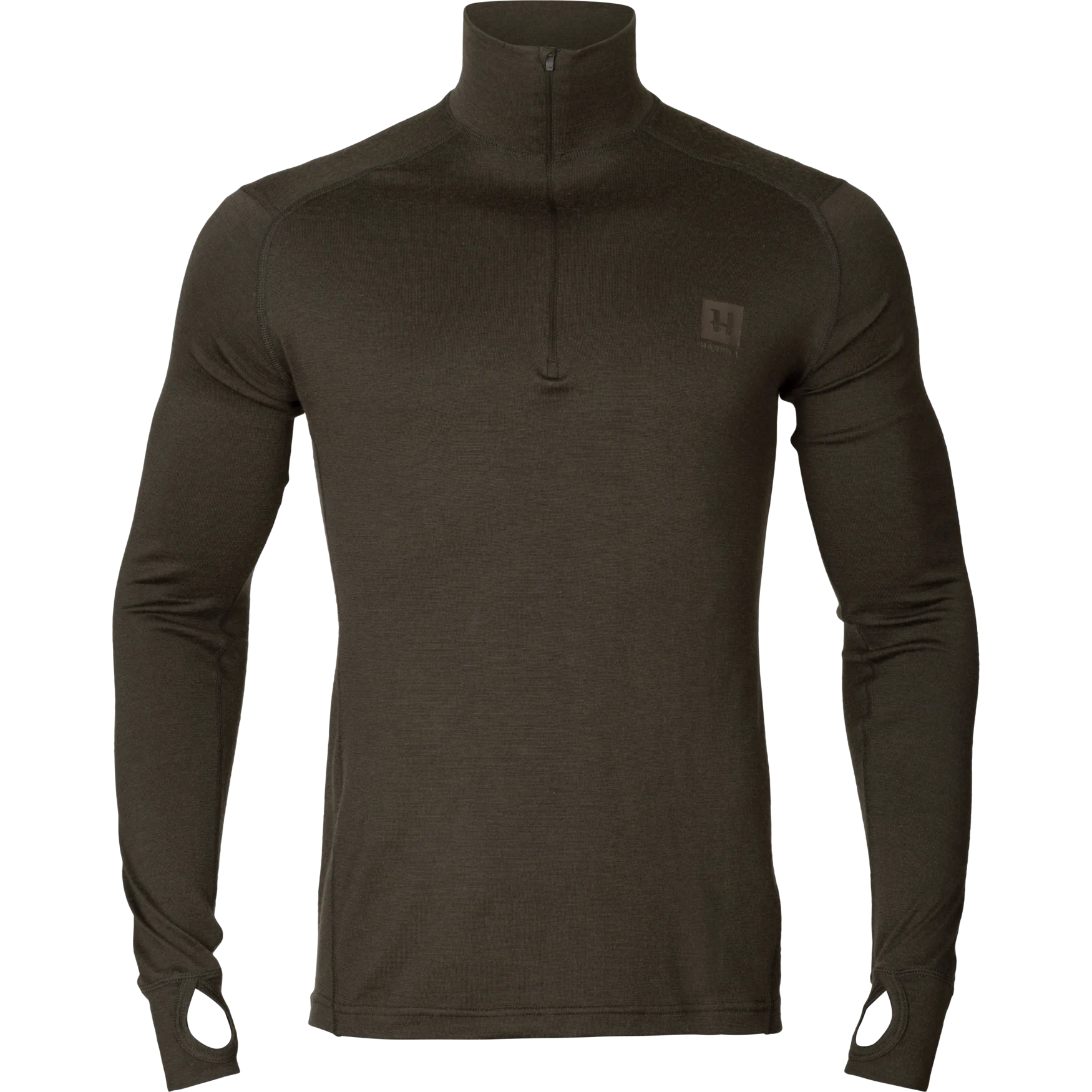 Bas Allround halv-zip Shadow brown - Härkila