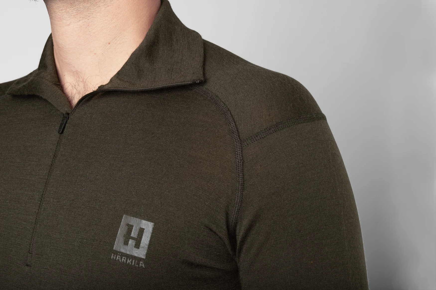 Bas Allround halv-zip Shadow brown - Härkila - Image 4