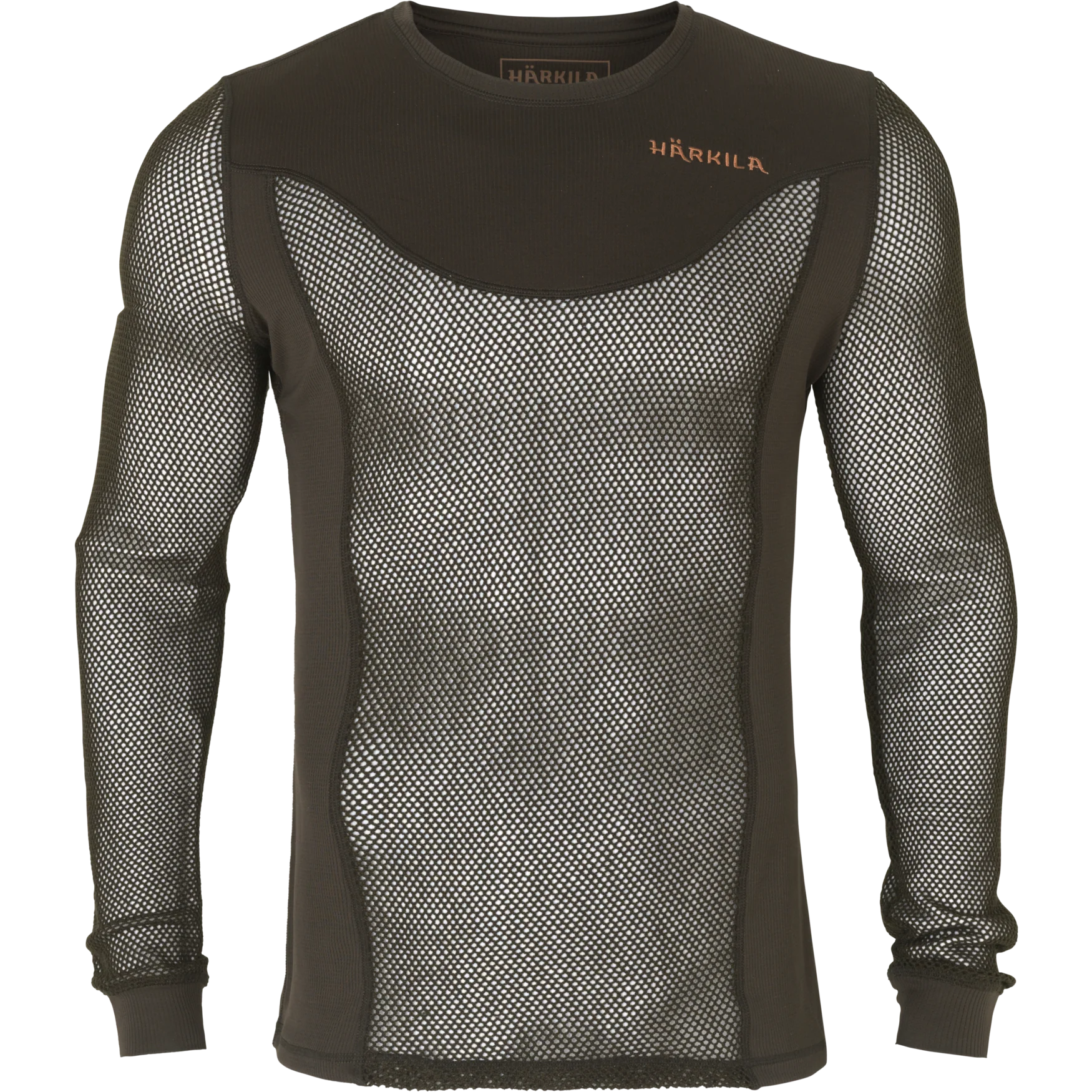 Base Mesh tröja med rund hals Shadow brown - Härkila