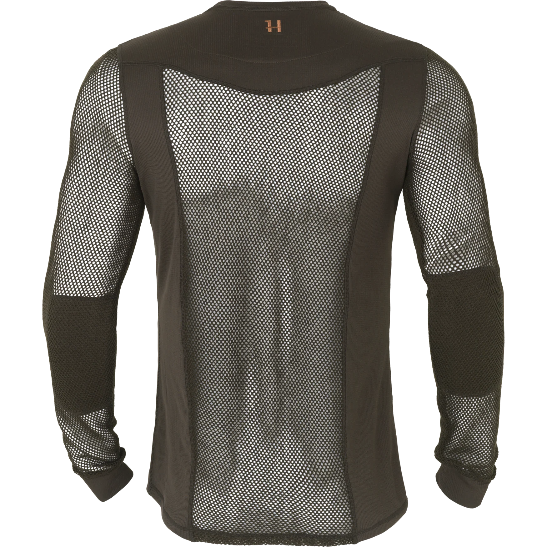 Base Mesh tröja med rund hals Shadow brown - Härkila - Image 2