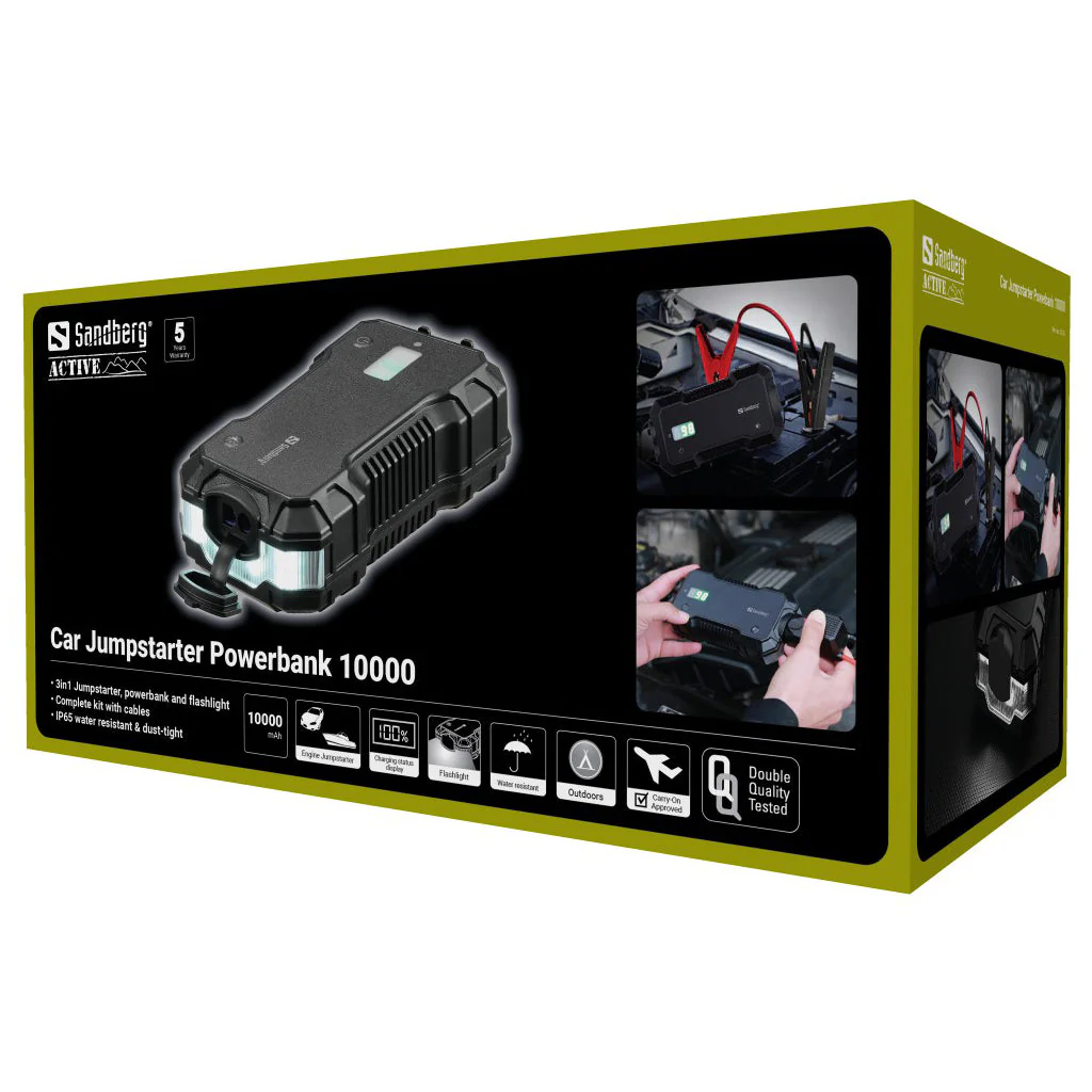 Bilstartbooster Powerbank 10000 - Sandberg - Image 8