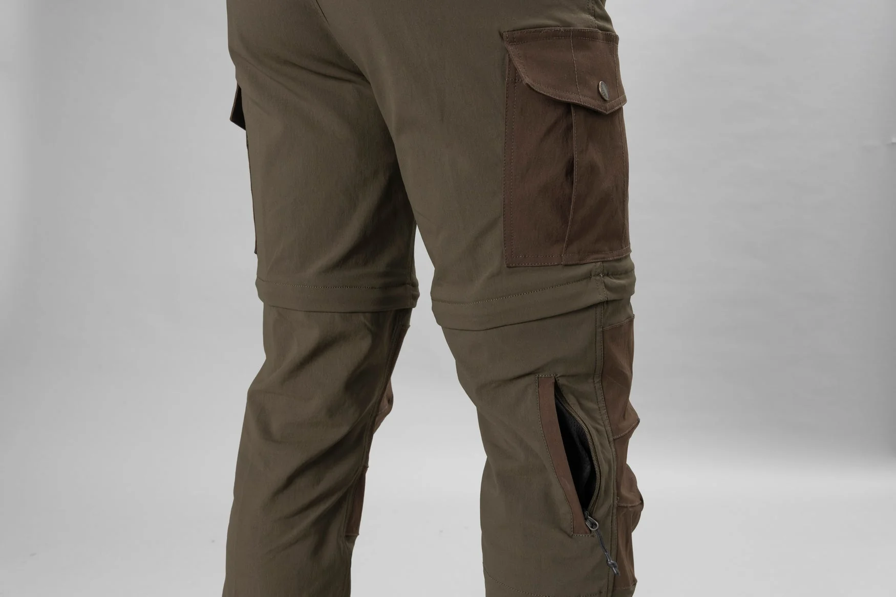Birch Zip-off Byxor Pine Green/Demitasse Brown - Seeland - Image 3