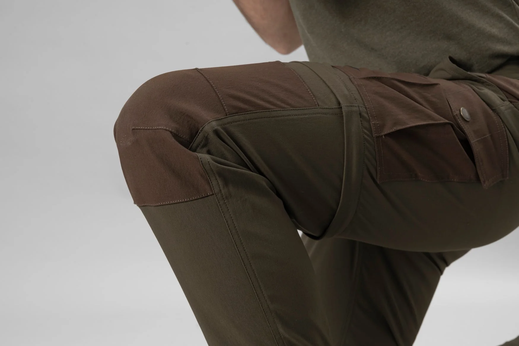 Birch Zip-off Byxor Pine Green/Demitasse Brown - Seeland - Image 4