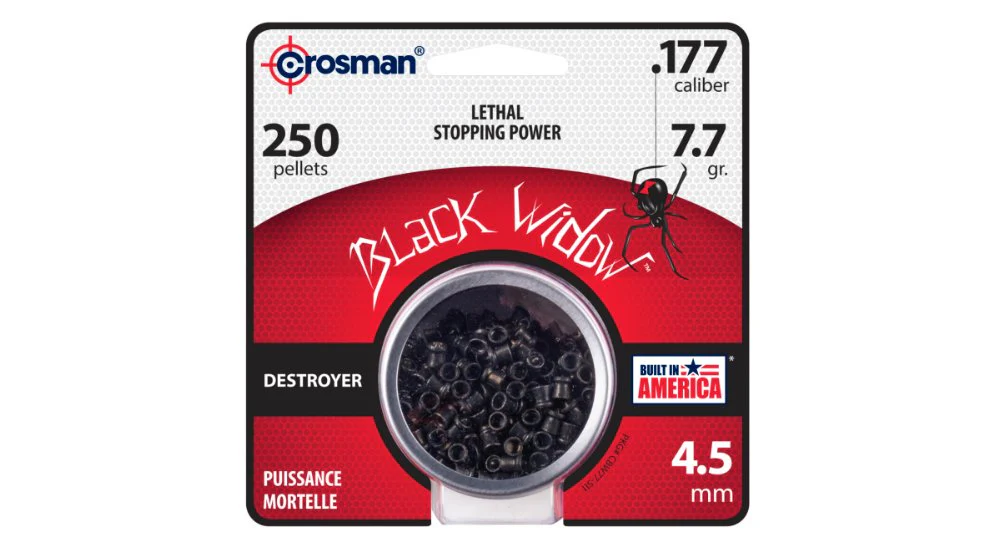 Black Widow hagel 4,5 mm 0,50 g (250 st burk) - Crosman - Image 3