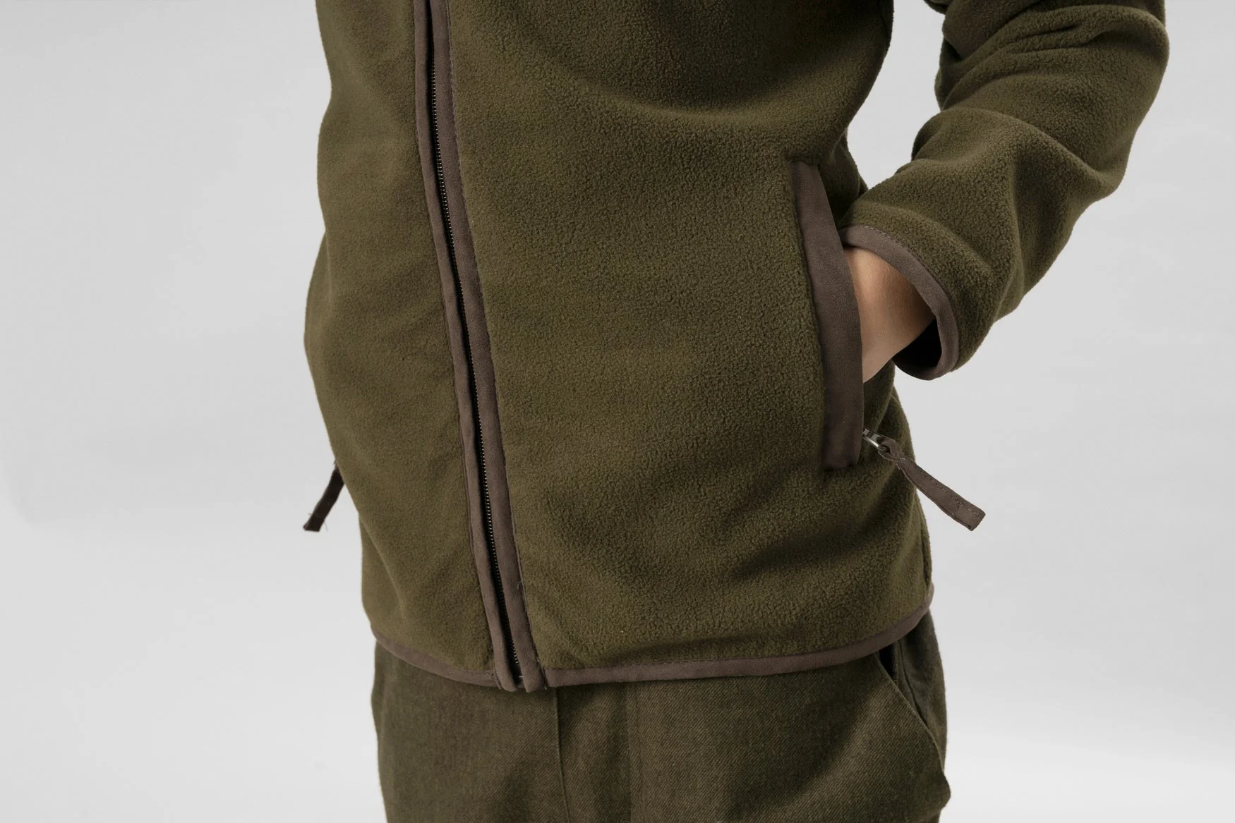Bolt Junior Fleece jacka Pine green - Seeland - Image 3