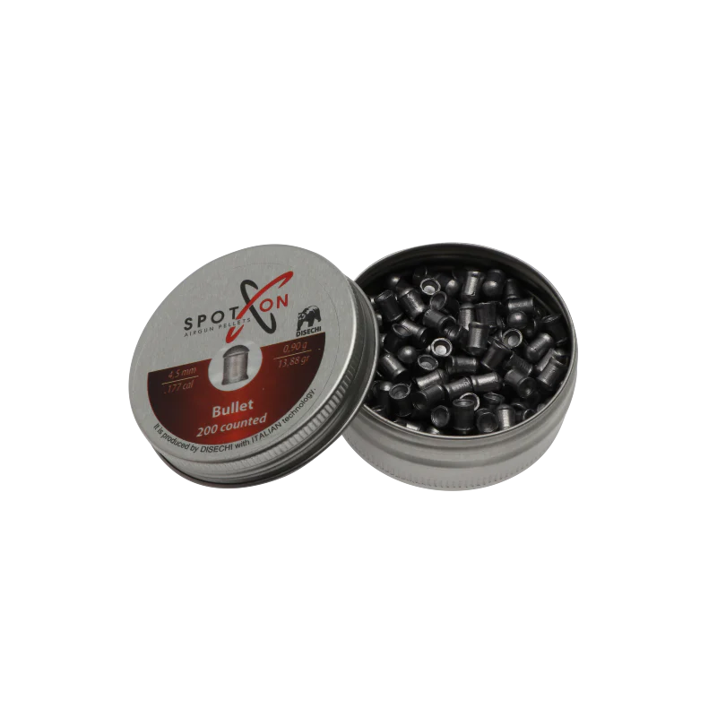 Bullet 4,5mm - 0,90gr/13,88grain - 200 stycken per burk - SpotOn