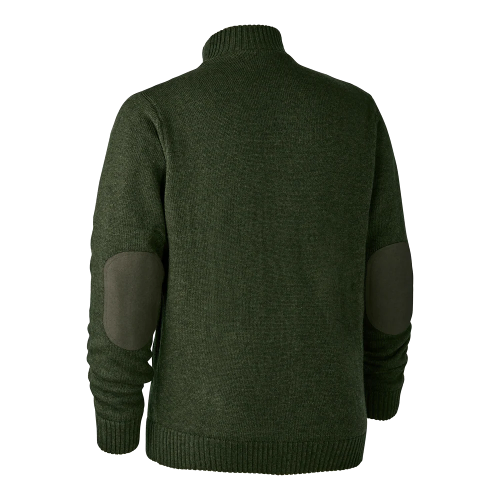 Carlisle Stickad Cardigan med Stormliner Green Melange - Deerhunter - Image 2