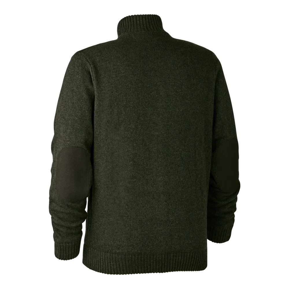 Carlisle stickad kofta med stormfoder Dark Elm - Deerhunter - Image 2