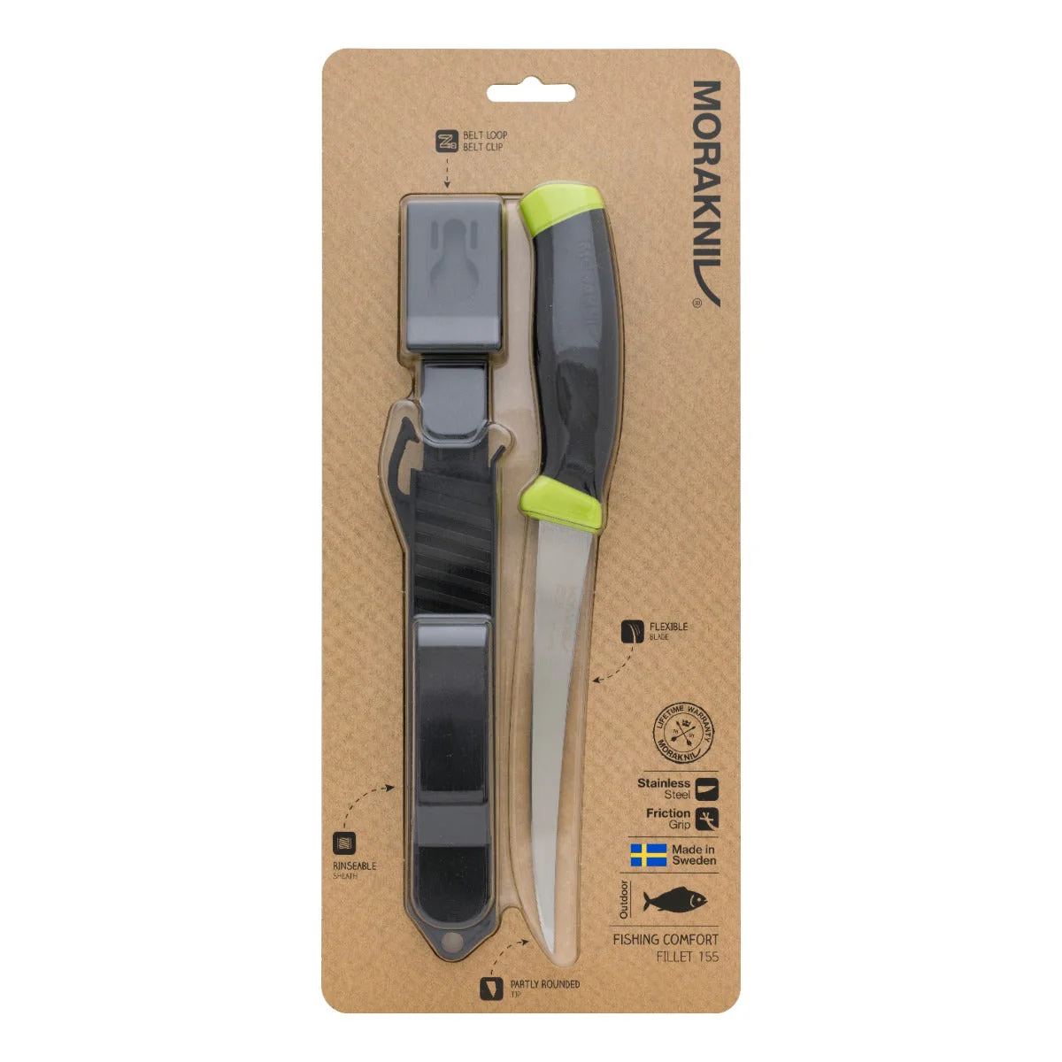 Companion Fishing Filékniv 155 (S) Lime Gr – Morakniv - Image 2