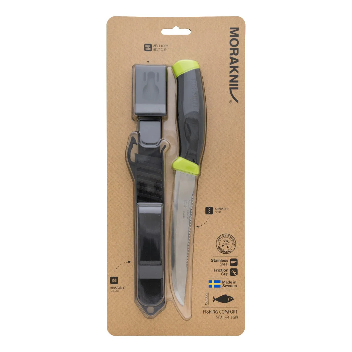 Companion Fishing Scaler 150 (S) Lime Gr – Morakniv - Image 2