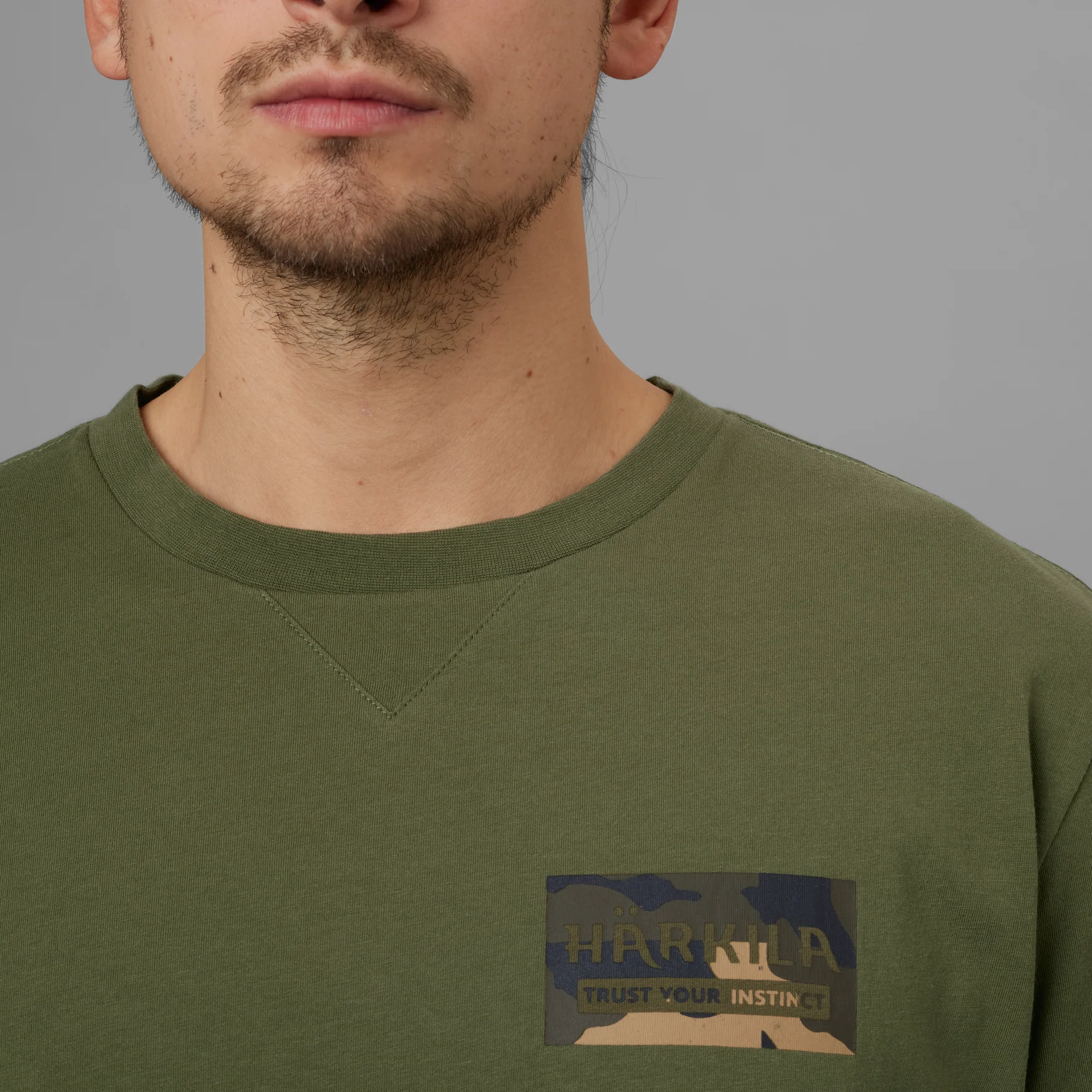 Core T-shirt Dark Olive - Härkila - Image 3