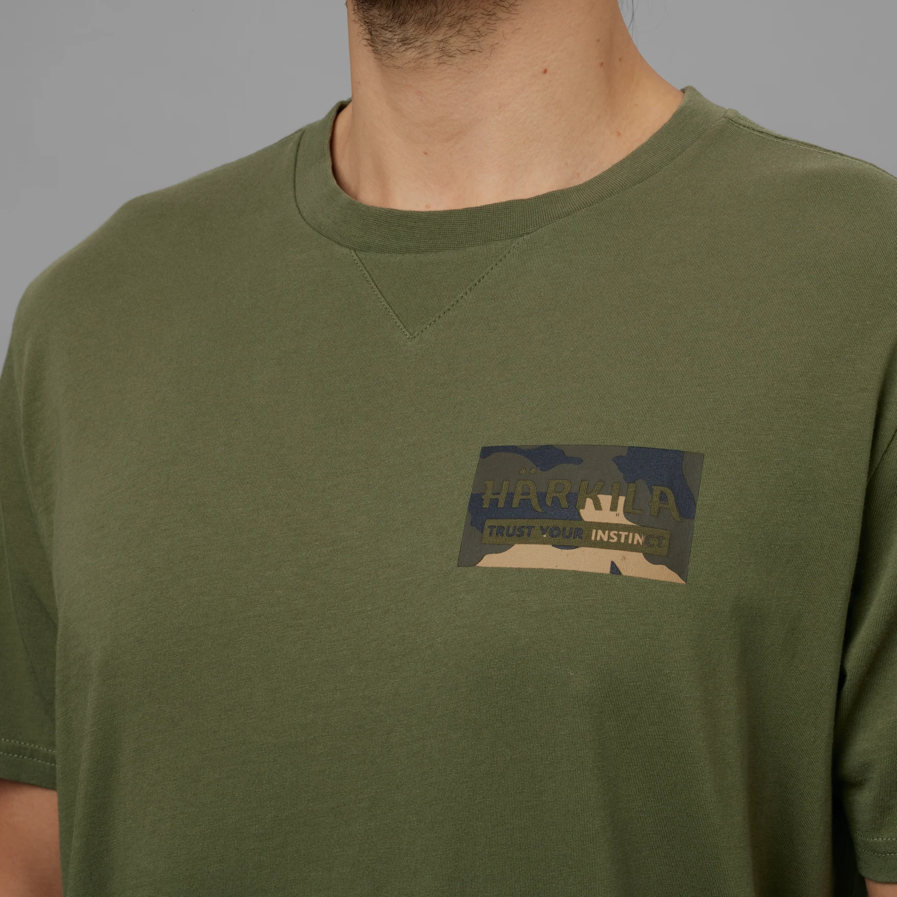 Core T-shirt Dark Olive - Härkila - Image 4
