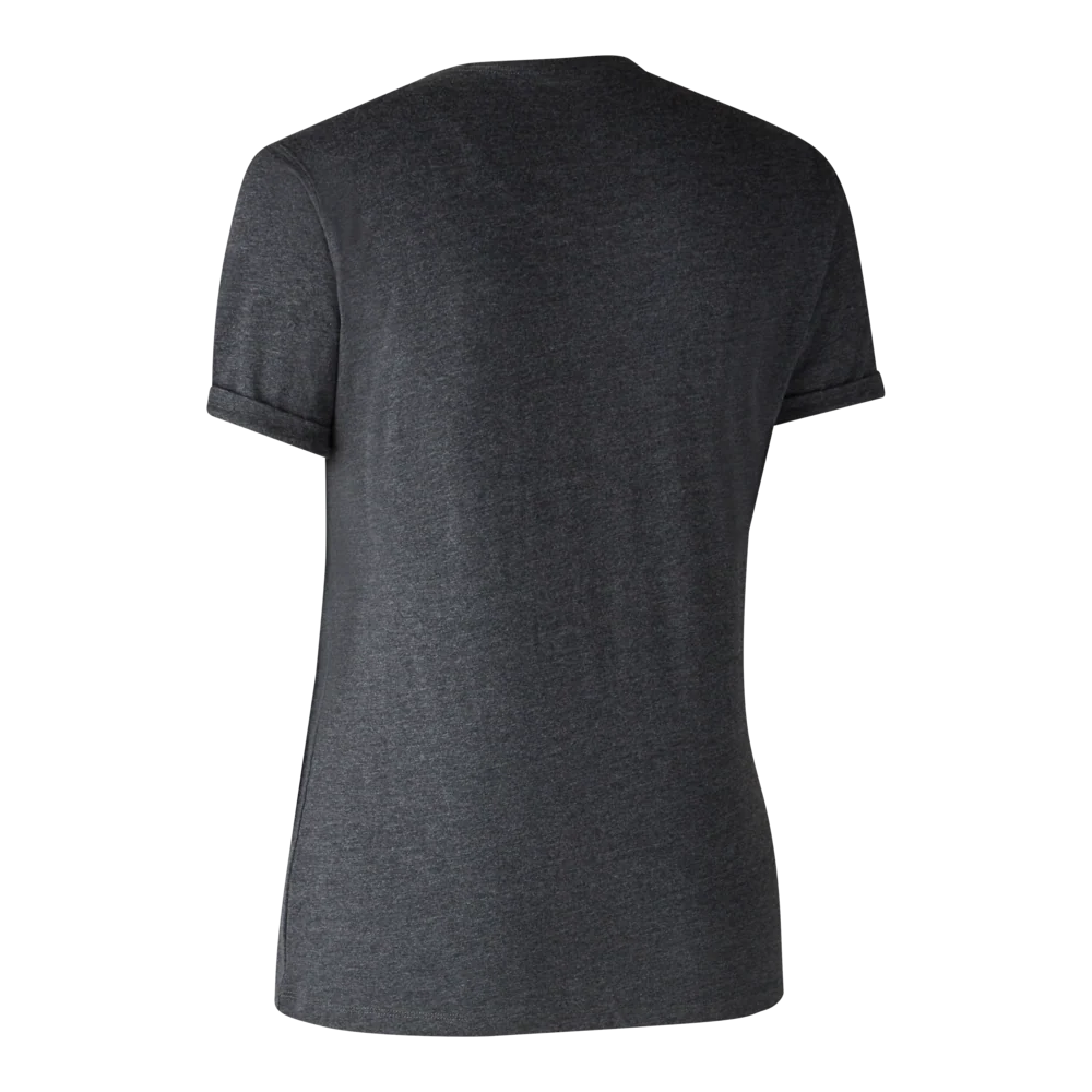 Dam Bas 2-pack T-shirt Brown Leaf Melange - Deerhunter - Image 3