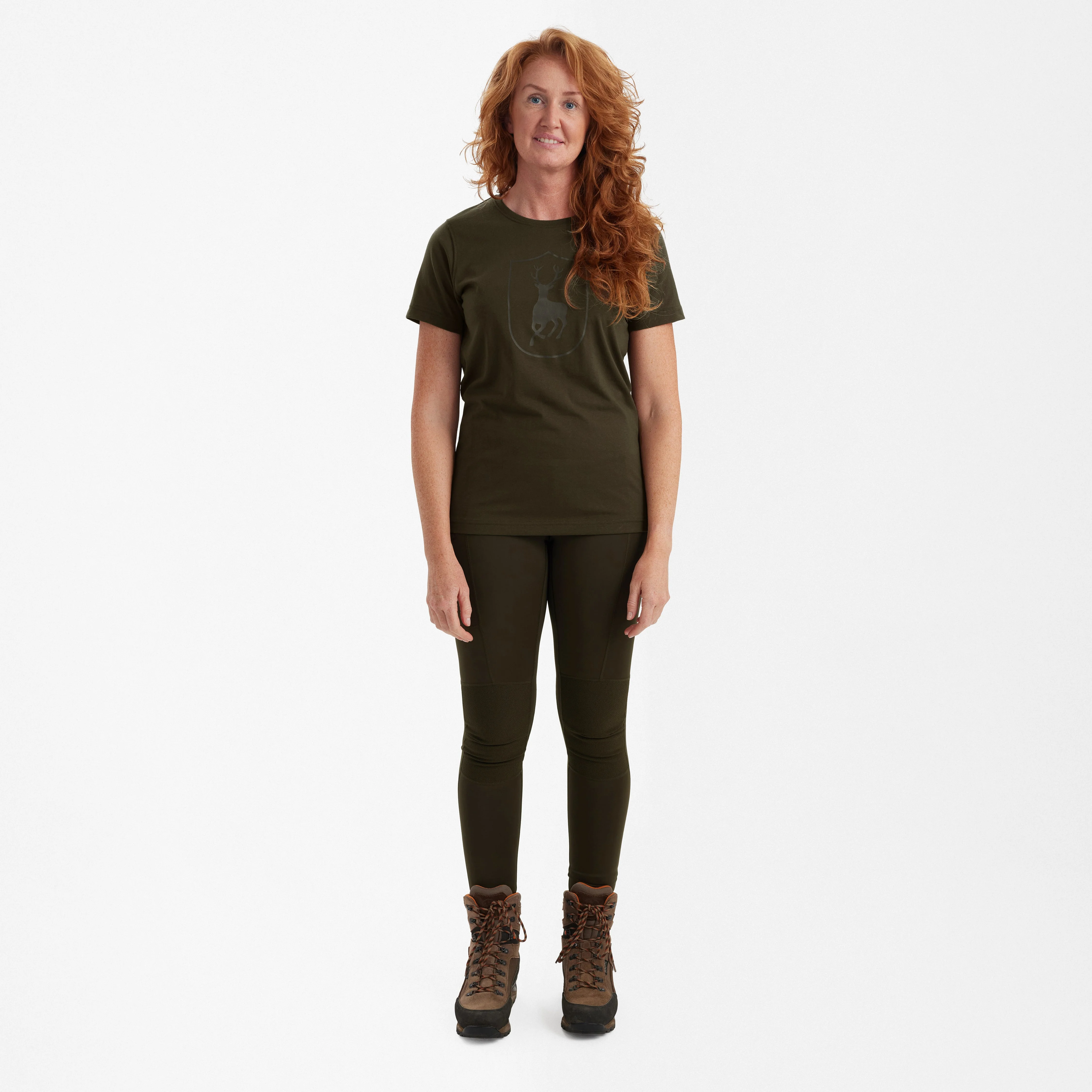 Dam T-shirt med logga Fallen Leaf - Deerhunter - Image 3