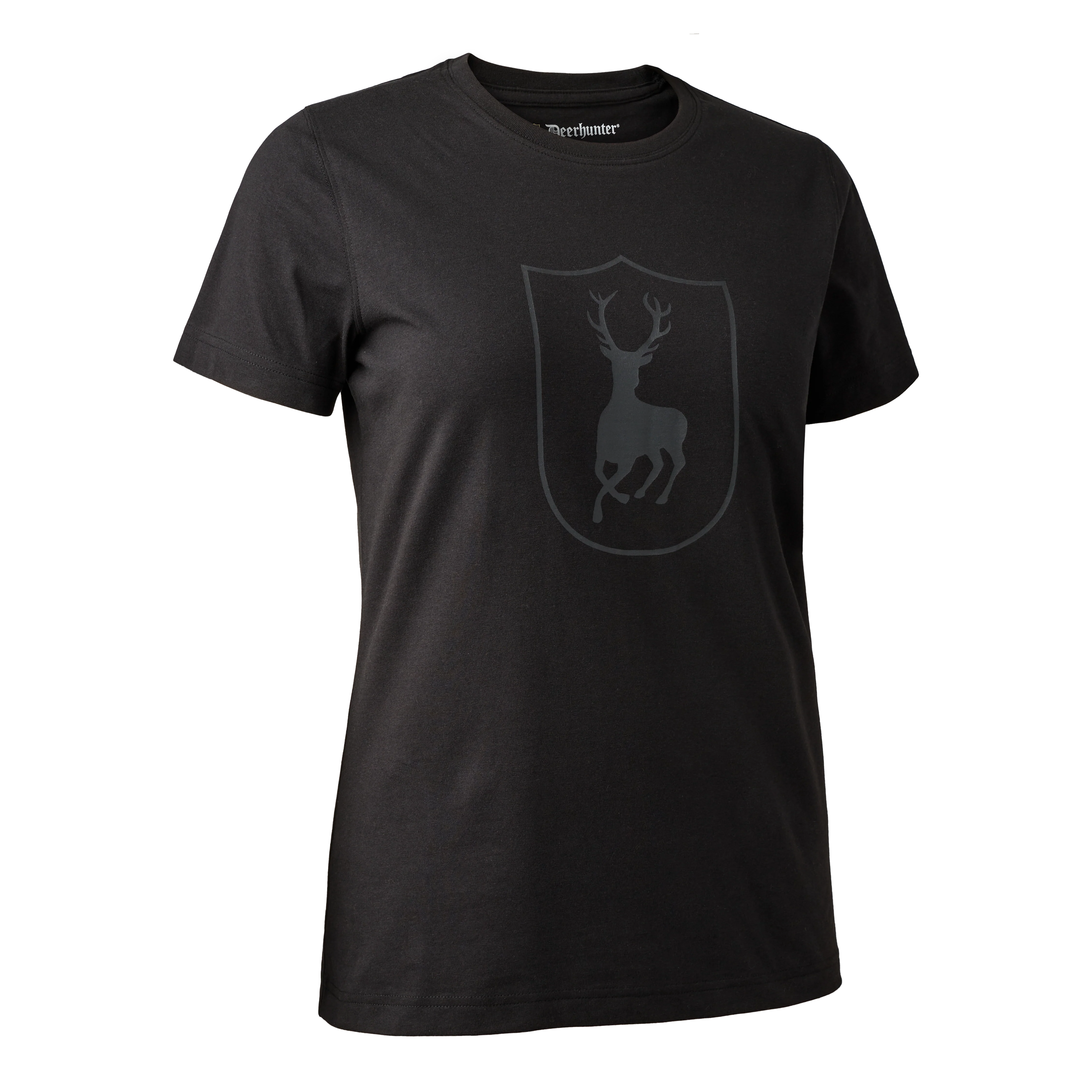 Dam T-shirt med logga Svart - Deerhunter - Image 4