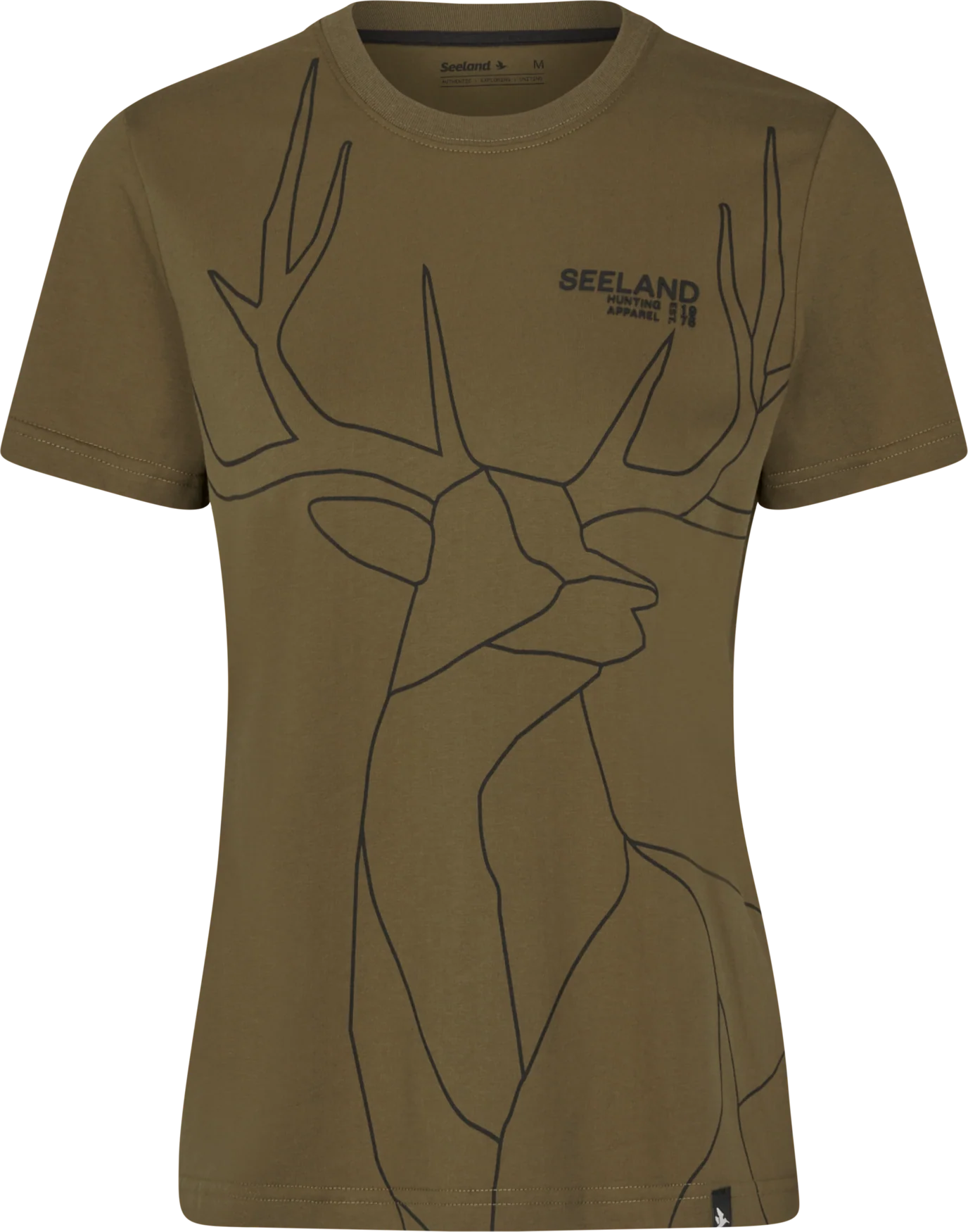 Dam T-shirt Military Olive – Seeland