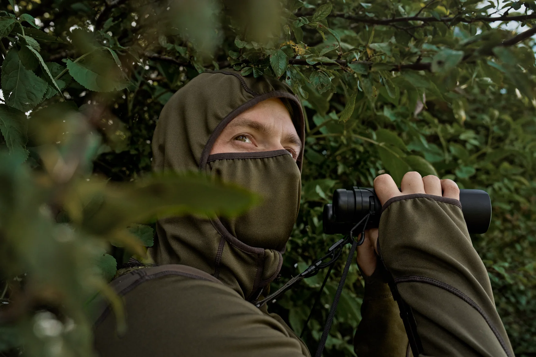 Deer Stalker Fleece-huvtröja med full dragkedja Willow green - Härkila - Image 11