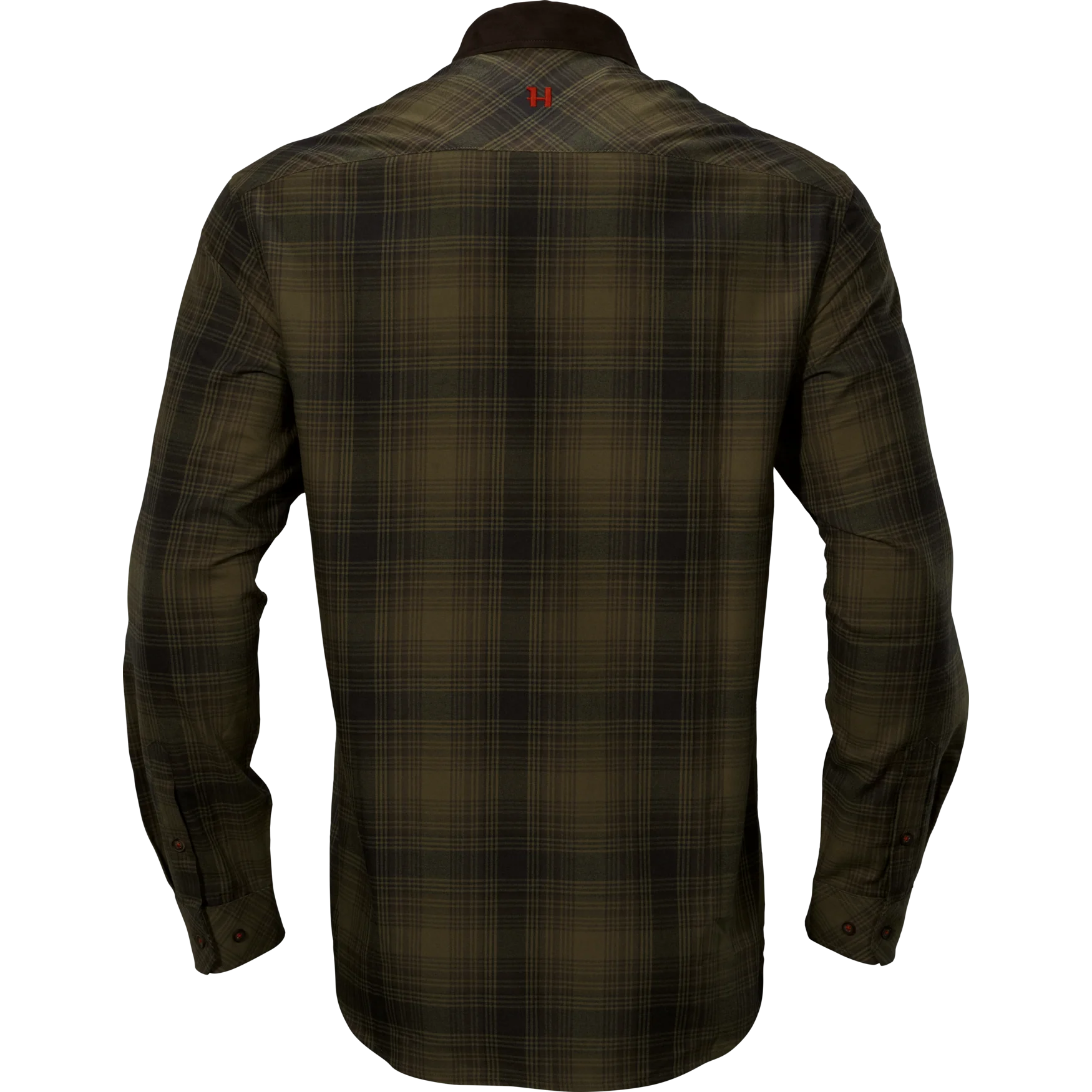 Driven Hunt flanellskjorta - Olive green check - Härkila - Image 2