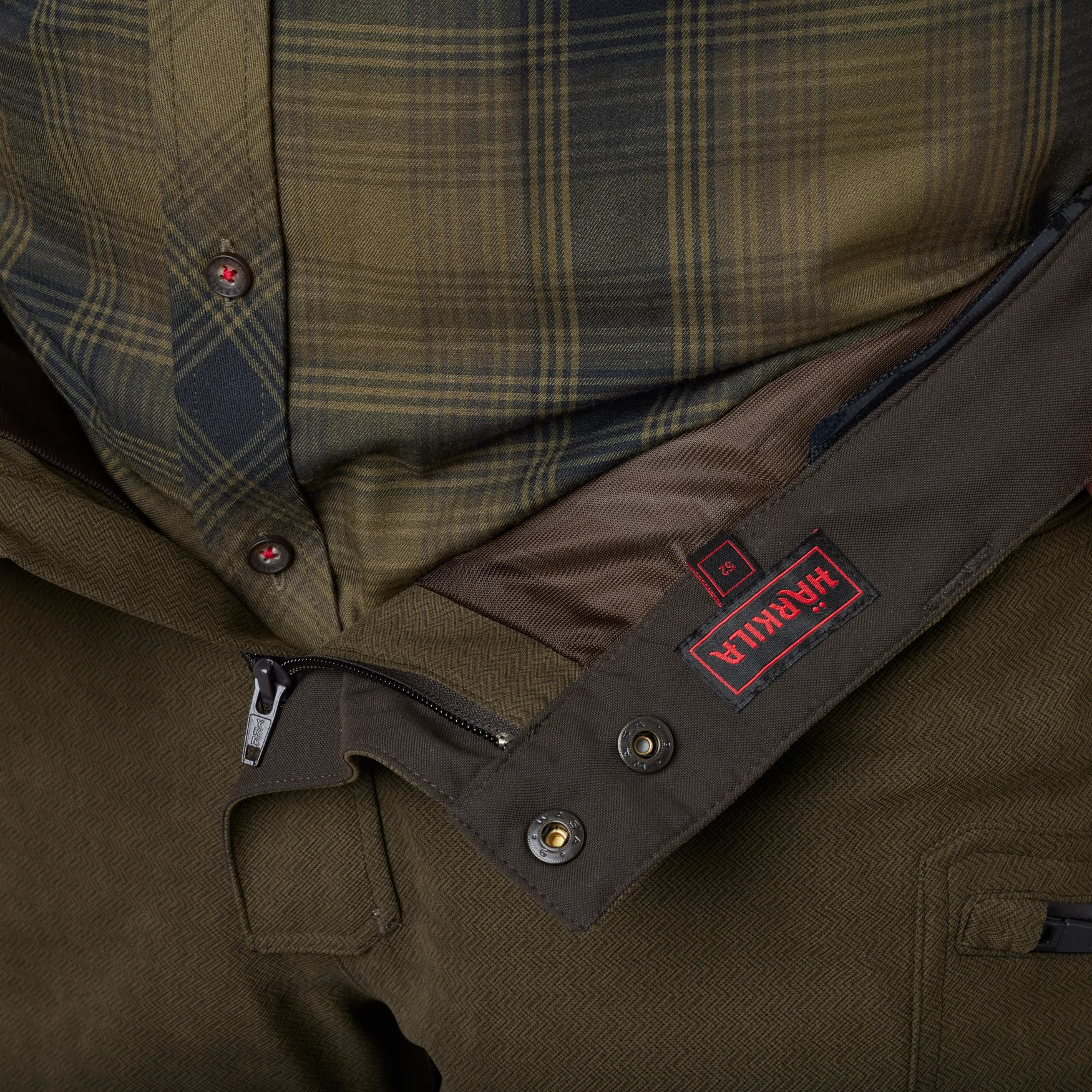 Driven Hunt HWS läder byxor Willow green/Shadow brown - Härkila - Image 3