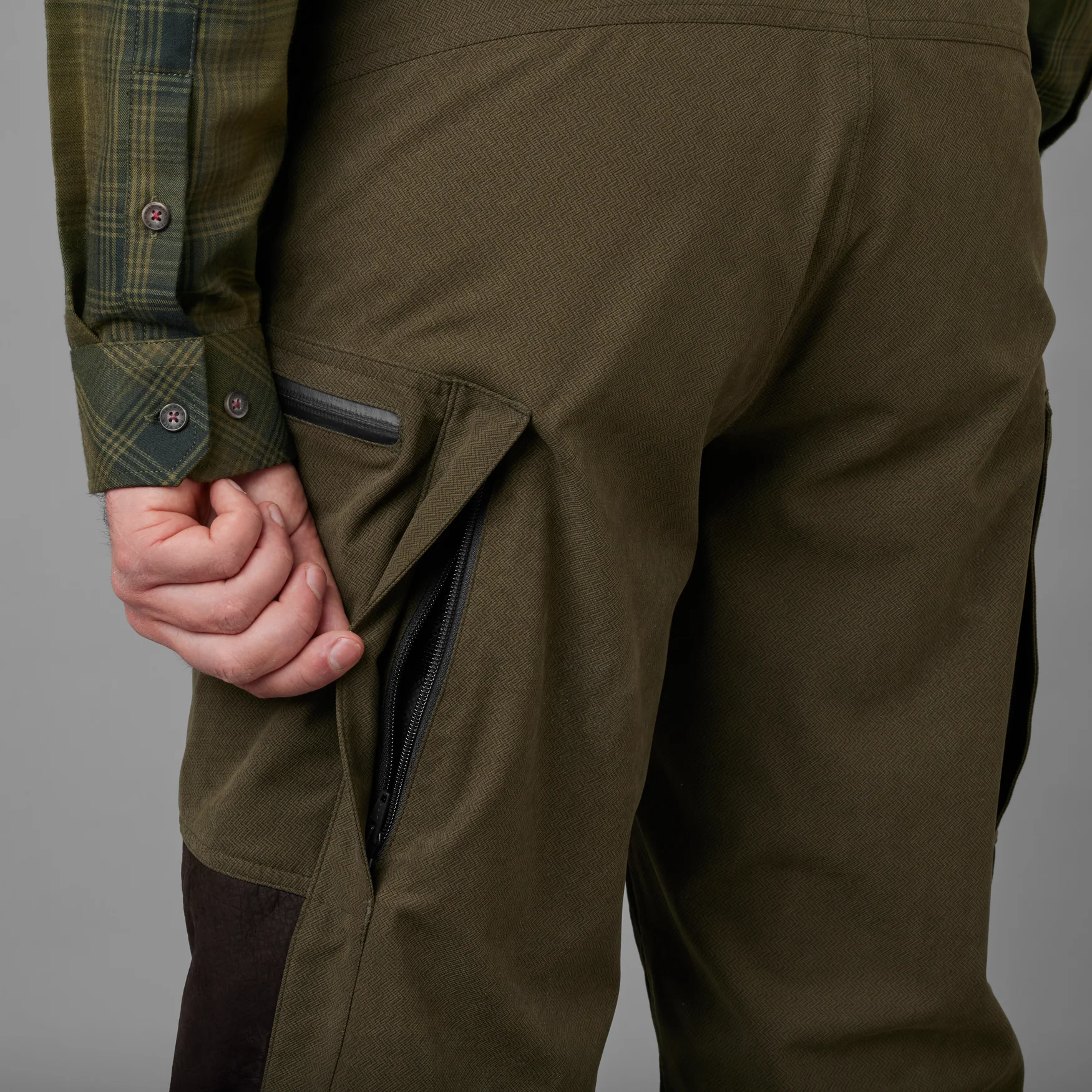 Driven Hunt HWS läder byxor Willow green/Shadow brown - Härkila - Image 7