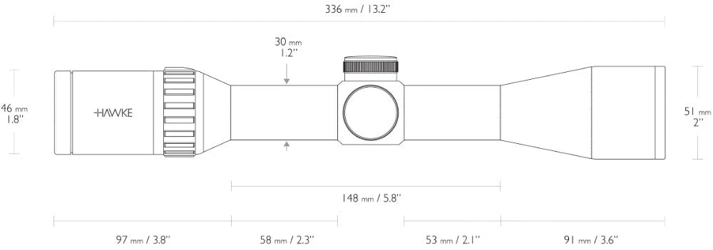Endurance 30 WA 1,5-6x44 L4A Dot - Hawke - Image 4