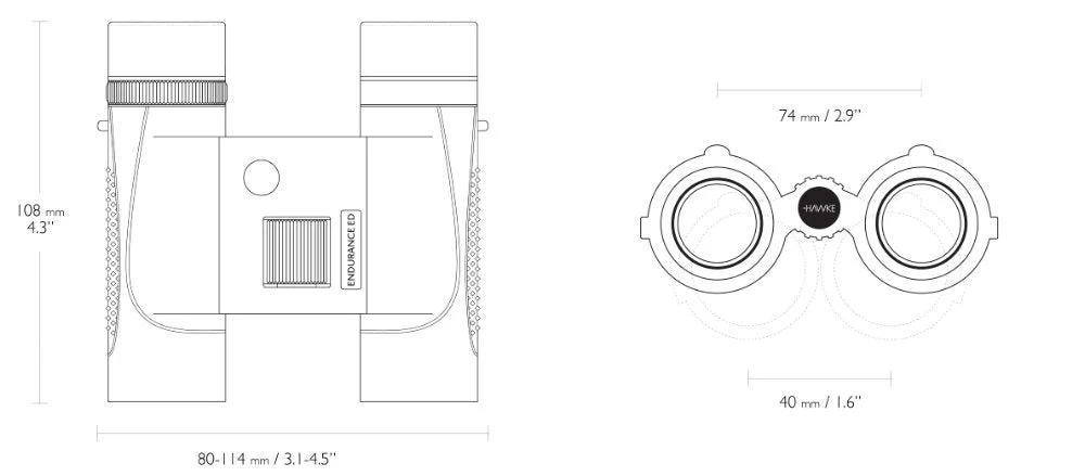 Endurance Compact ED 8x25 Grön - Hawke - Image 3
