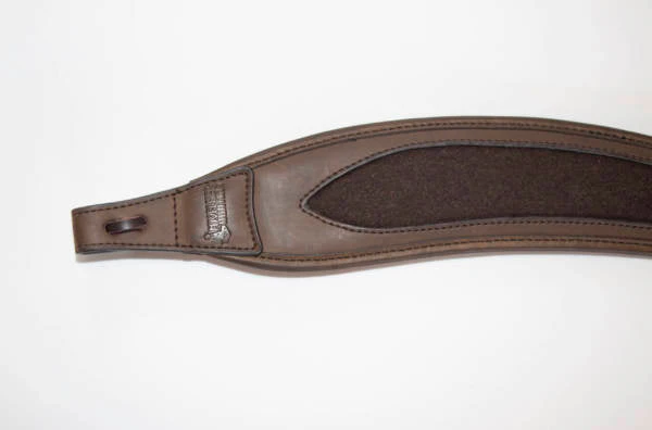 Ergonomisk gevärsrem i läder/loden - Image 2