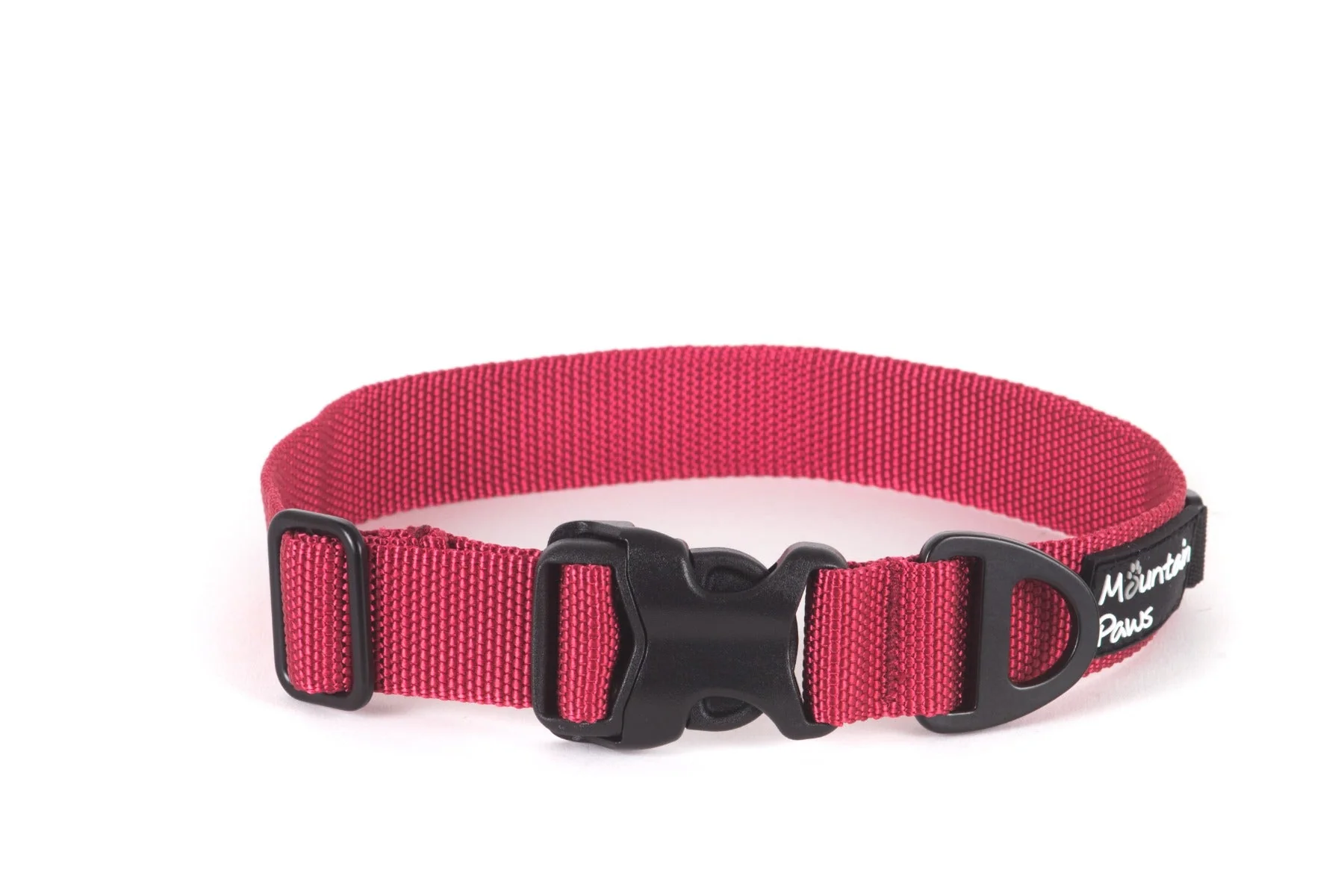 Extra tåligt hundhalsband, stor, röd – Mountain Paws