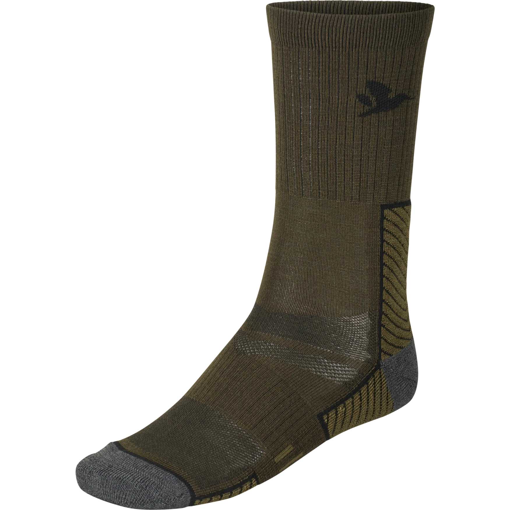 Field Merino-strumpor - 2-pack Pine Green/Military Olive - Seeland - Image 2