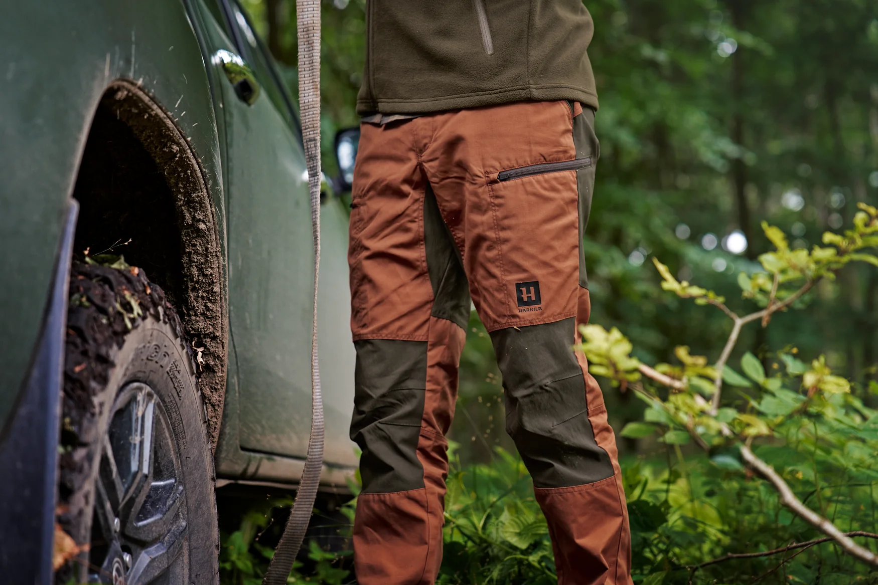 Fjäll Byxor Shadow brown/Arabian spice - Härkila - Image 4