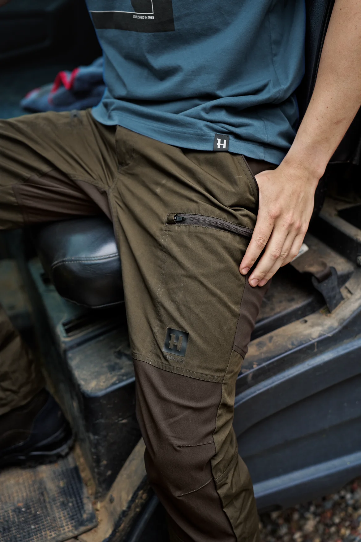 Fjäll Byxor Willow green/Shadow brown - Härkila - Image 6