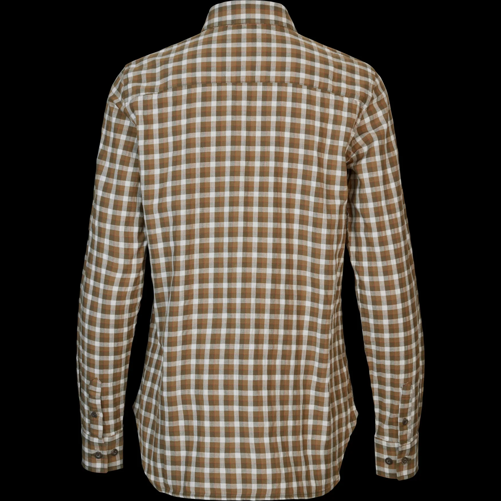 Fjäll L/S damsskjorta - Dark olive check - Härkila - Image 2