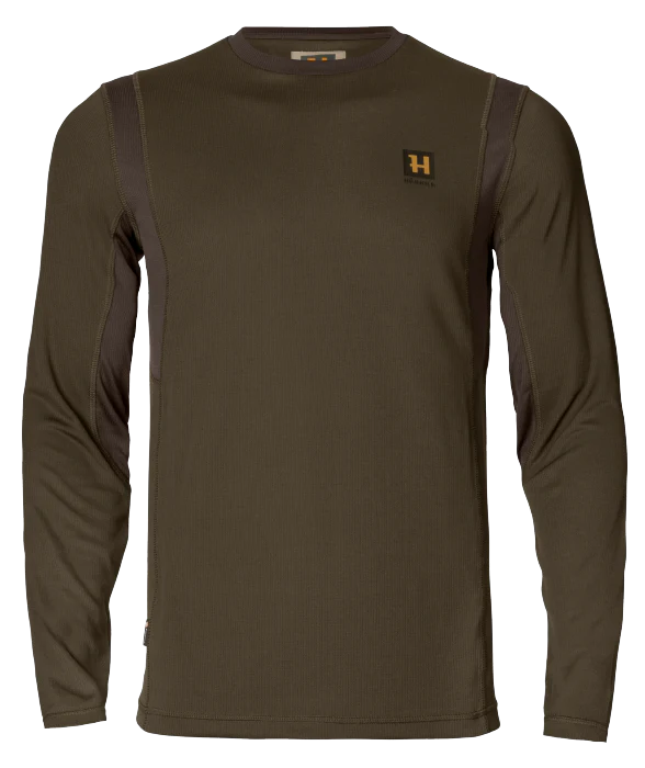 Forest Hunter långärmad T-shirt Hunting green/Shadow brown - Härkila
