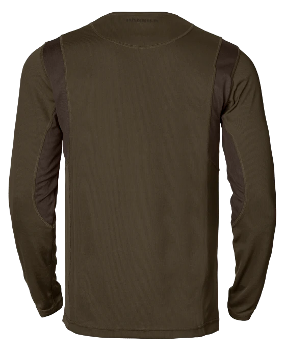 Forest Hunter långärmad T-shirt Hunting green/Shadow brown - Härkila - Image 2