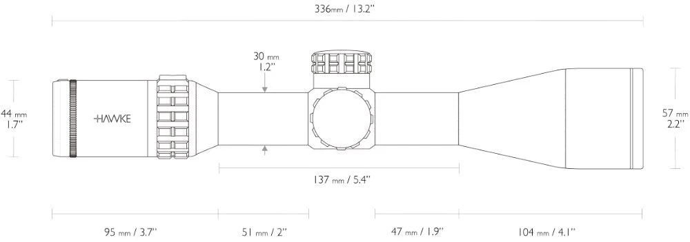 Frontier 30 FFP 3-15x50 FFP Mil Pro (15x) - Hawke - Image 4