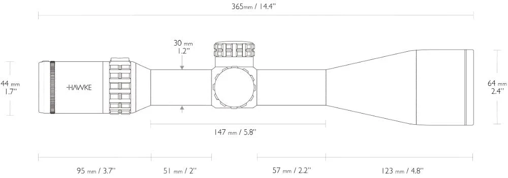 Frontier 30 FFP 5-25x56 FFP Mil Pro (25x) - Hawke - Image 4
