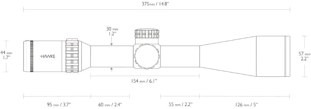Frontier 30 SF 2,5-15x50 LR Dot (8x) - Hawke - Image 4